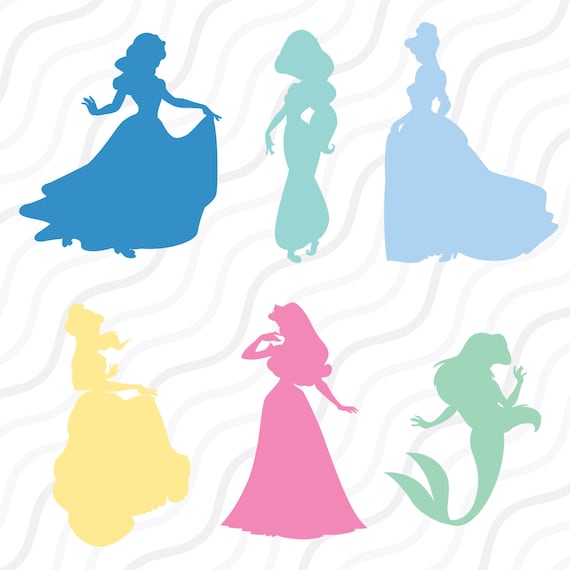 Download Disney Princess SVG Disney Princess Silhouette SVG Cut table