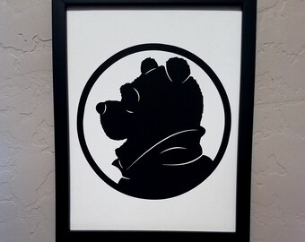 Pooh Bear (Winnie-the-Pooh) | Papercut Silhouette