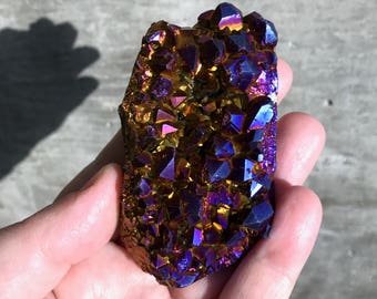 Flame Aura Crystal Cluster ~ Stoke Your Fire!
