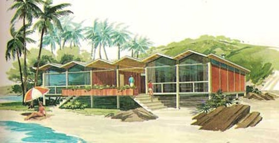 Mid Century Modern Vacation Home Plans A Frames House Design