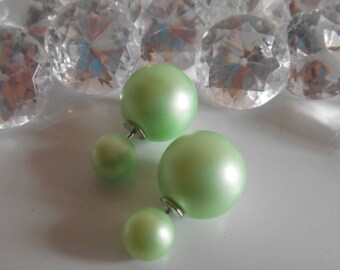 Trendy tribal 2016 earrings pastel green