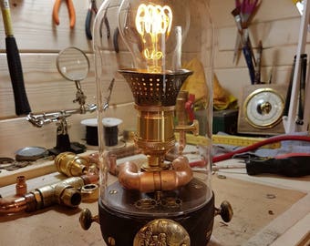 Handmade Steampunk lampe