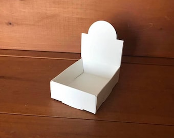 Lip Balm Tube Display - 1 to 10 Pieces - White Natural Paper - Folds Up, Sturdy Little Box to Hold Lip Balms and Other Tubes or Jars