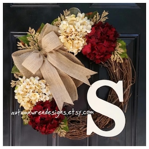YEAR ROUND Door Decor, Everyday Wreaths, Wreath for Front Door, Wreath, Hydrangea Wreath
