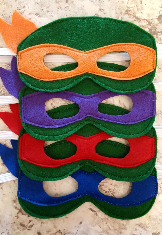 Ninja Turtle Kids Felt Masks