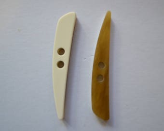 button, logs, beige, 80 mm long