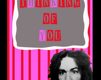 Charles Manson Thinking of You card