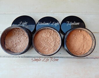 NATURAL FOUNDATION POWDER - Loose, organic, clay mineral foundation, natural makeup, concealer