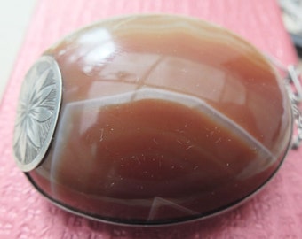 Rare Large Antique Agate Brooch 49mm x 36mm FREE UK Postage - NEW Year 20% Discount-Just ask for such.