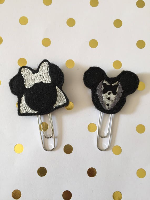 Mr. And Mrs. Mouse planner Clip/Planner Clip/Bookmark. Character Planner Clip. Mouse Planner Clip. Couple planner clip. Wedding planner clip