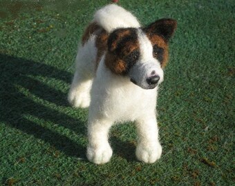Custom Dog Memorial / by Fiber Artist GERRY / poseable / example Akita