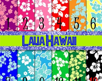Luau Hawaii, HTV, Pattern Vinyl, Adhesive Vinyl, Outdoor 651 Vinyl, Iron On Vinyl, Decals, Tropical Hibiscus, Flowers, Ocean, Summer