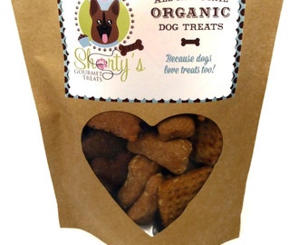 Gourmet Dog Treats - Shorty's Sampler- Organic Handmade All Natural Vegetarian Treats - Shorty's Gourmet Treats