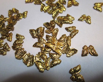 35 Tiny Brass Butterflies