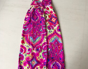 Psychedelic 60s/70s maxi dress