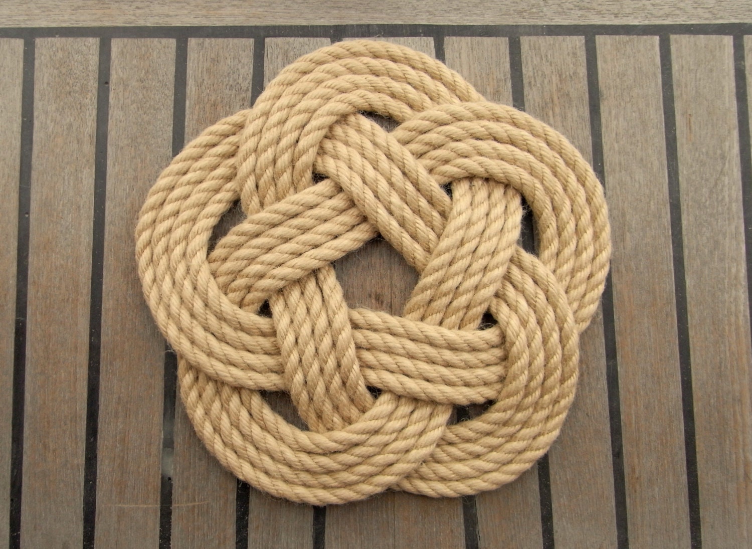 Nautical Rope Table Mat Large Beach Decor Coastal Style