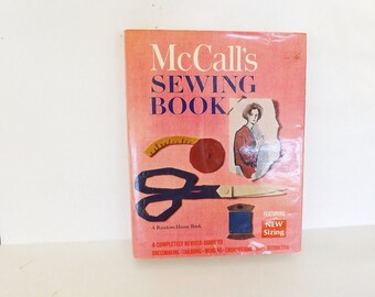 Vintage 1968 McCalls Sewing Book, Sewing Supplies, Seamstress Supplies, Sewing Reference Book, Vintage Book