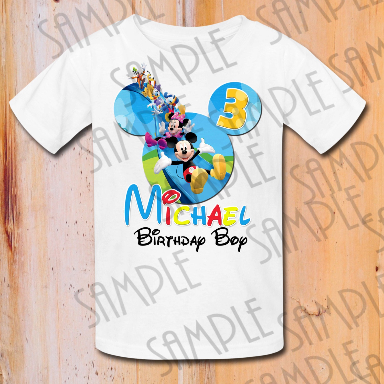 Mickey Mouse Birthday Shirt Personalized Rldm - personalize roblox birthday shirt ebay