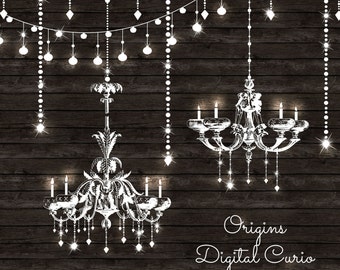 Chandeliers Clipart And String Lights Chandeliers Clipart And String Lights