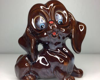 vintage ceramic dog figurine Japan