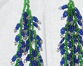 Beaded Cluster Earrings