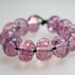 Pink Swirl Beads, Pink Beads, Transparent Pink Bead Sets, Pink Lampwork Beads, Pink Swirl Beads, Lampwork, Kathy Bankston, Lampwork Beads