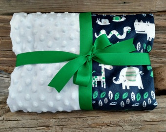 Jungle Baby Blanket / Baby Boy Blanket