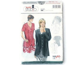 UNCUT sewing pattern blazer, sewing pattern jacket, Burda studio 3010