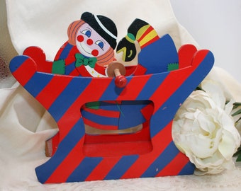 Decorative Vintage beautiful carousel of the Italian Sevi brand, handmade in Italy c1980.