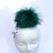 7" POM POM! Large Pom Poms, Fur Pom Pom for Hat, Fur Pompom, Fur Ball, Bag Charm, Pompom, Fur Pom, Knit Hat, Real Fur, Raccoon Fur, Orange