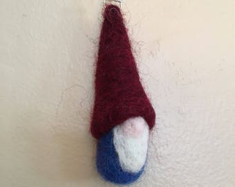 Needle Felted Classic Gnome Ornament