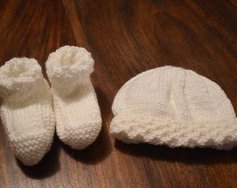 Handmade Booties and beanies