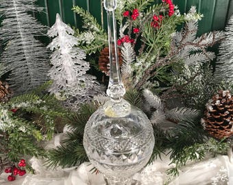 Tree Topper, Vintage Christmas, Vintage Tree Topper, 1960s Christmas, Clear, Christmas Tree, Topper, Retro Tree Topper, Christmas Tree Top