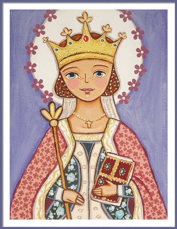 Saint Margaret of Scotland print St Margaret print First