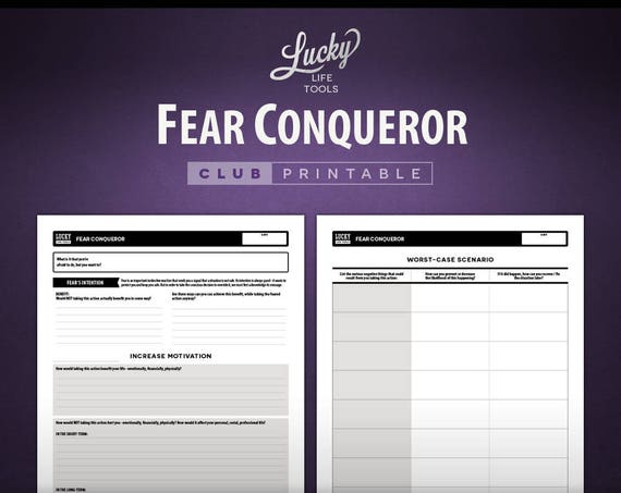 Fear Conqueror - CLUB Printable Exercise