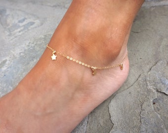 Babystars Anklet // 14k Gold Filled // Au Courant x Sam Ozkural Jewelry