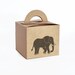 Elephant Mini Gift Box Set. Mini Kraft Gift Box, Gift Tag, Sticker & Shredded Paper! (Some DIY Assembly Required)