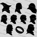 Digital SVG PNG lord of the ring inspired, gandalf, frodo baggins, aragorn, clipart, vector, silhouette, instant download