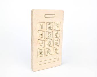 Phone Baby Toy Wooden Teether