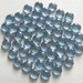 50 Glass Gems - Light BLUE - Mosaic Supplies - Half Marbles/Cabochons/Glass Nuggets