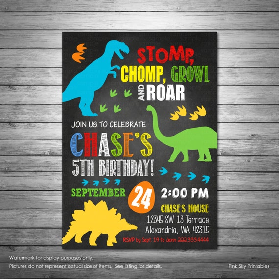 dinosaur birthday invitations printable file dinosaur dig birthday invitation printables