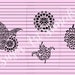cake stencils mehndi mehendi henna 4 pcs NIKAH SL20264