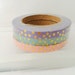 Set of 3 Gold Foil Dots Thinner Width Washi Tapes
