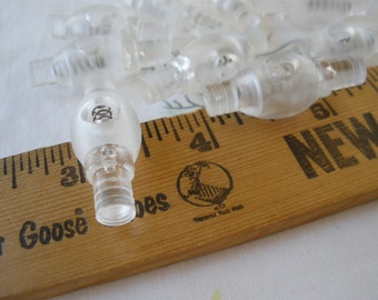 Cord Stops Clear Frost cord locks Barrel Toggles 32MM hoodie jacket garment bag drawstring stop lock 12 pieces