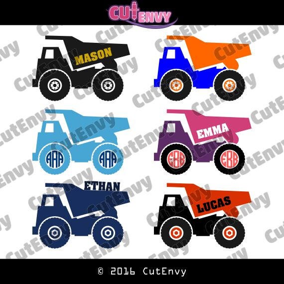 Download Dump Truck SVG Cut Files EPS DXF Vector Clip Art for Vinyl