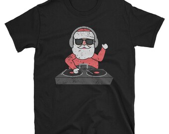 DJ Deejay Santa Claus Christmas EMD Club House Music Shirt