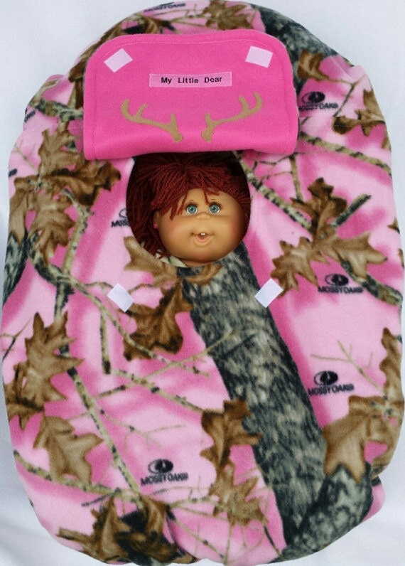 Car Seat Cover Pink Camo Baby Girl Mossy Oak Break Up n