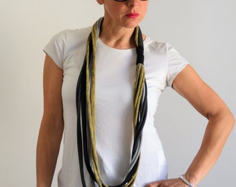 infinity scarf necklace, women scarf winter, infinity scarf, loop scarf, fabric scarf, cotton fabric scarf, thin scarf