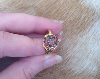 Crazy Lace Agate Ring