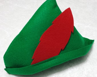 PARTY PACK Peter Pan / Robin Hood Felt Hat Party Favor
